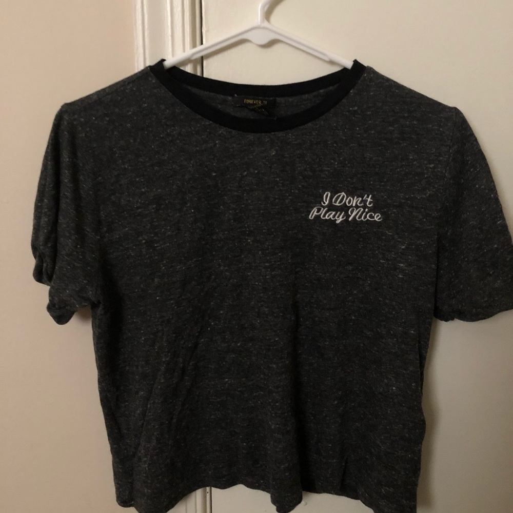 Dark grey croptop
